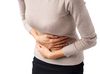 Woman having stomach pain