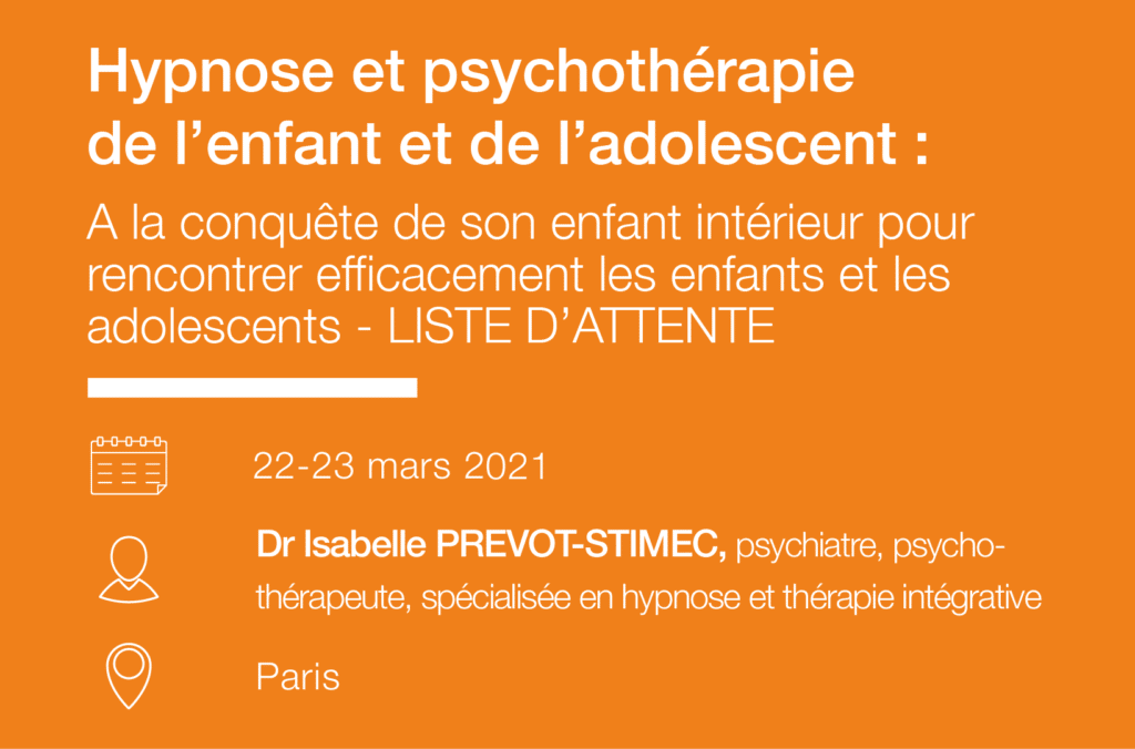 Formation Seminaire Hypnose et psychotherapie de l enfant et de l adolescent-IFH