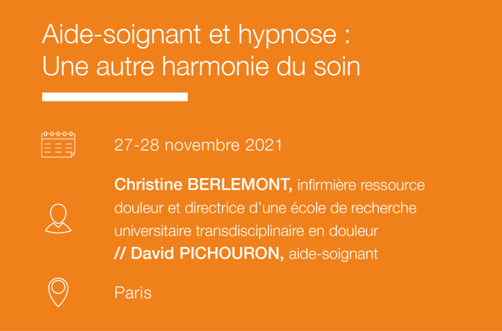 Seminaire Aide-soignant et hypnose - une autre harmonie du soin - IFH