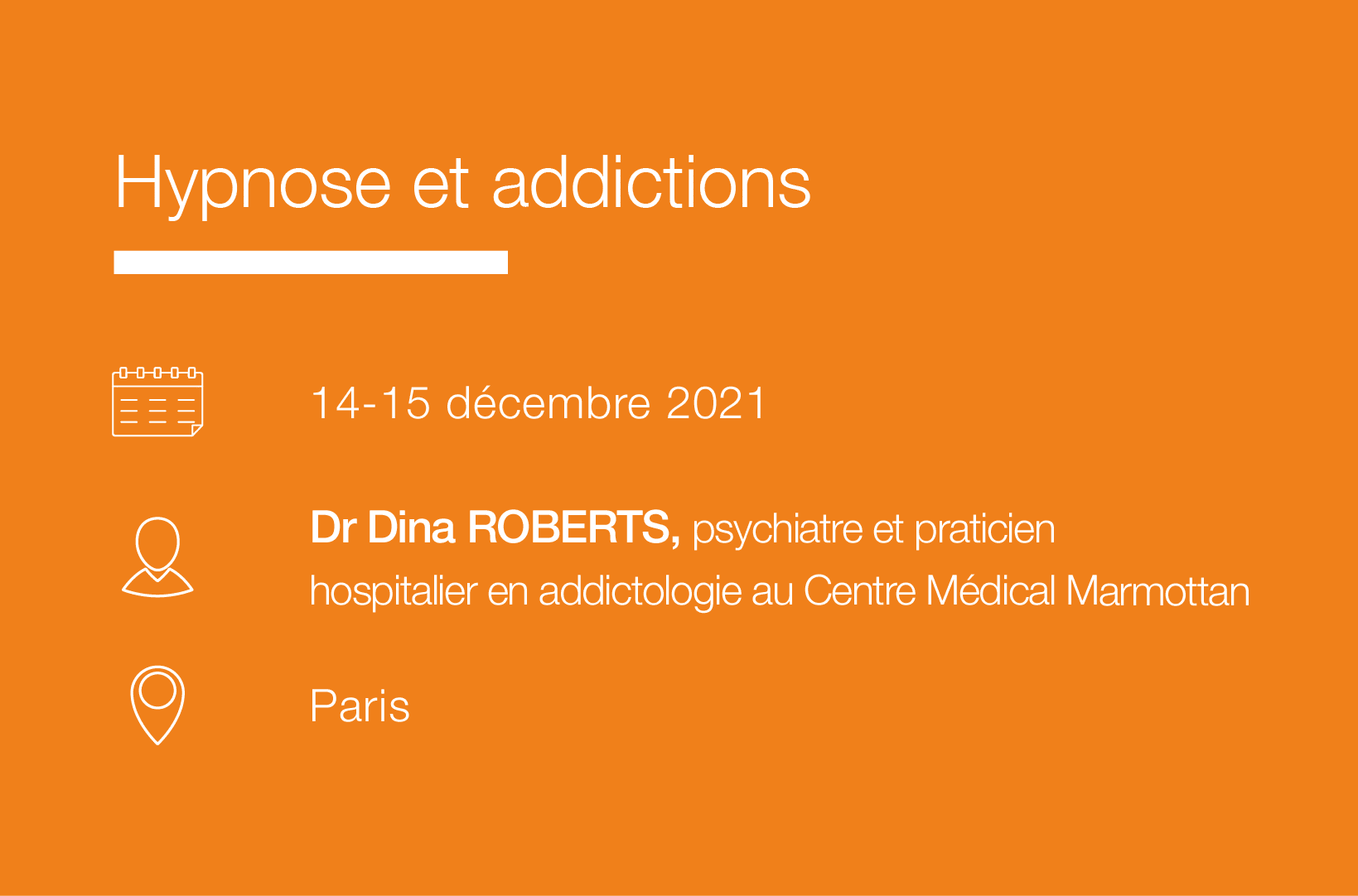 Seminaire Hypnose et addictions IFH