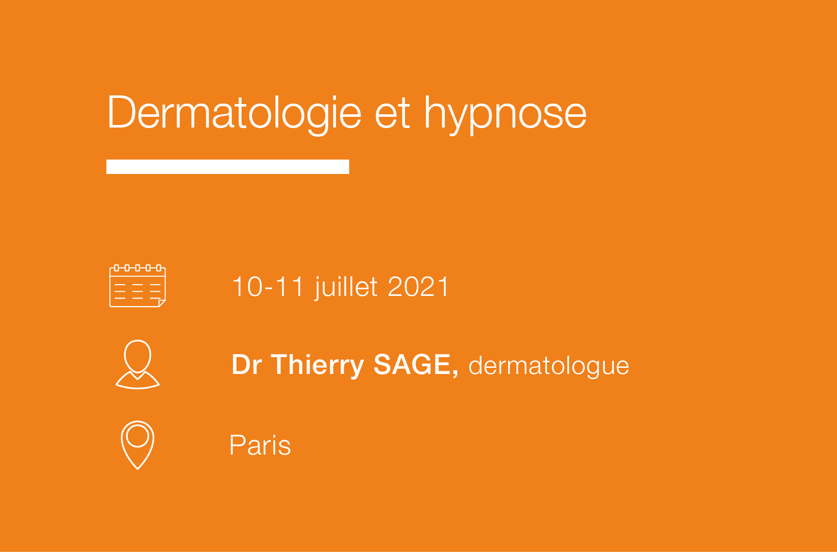 Seminaire Dermatologie et hypnose - IFH