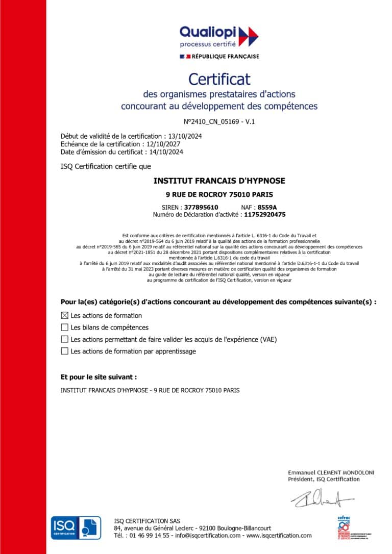 Certificat Qualiopi