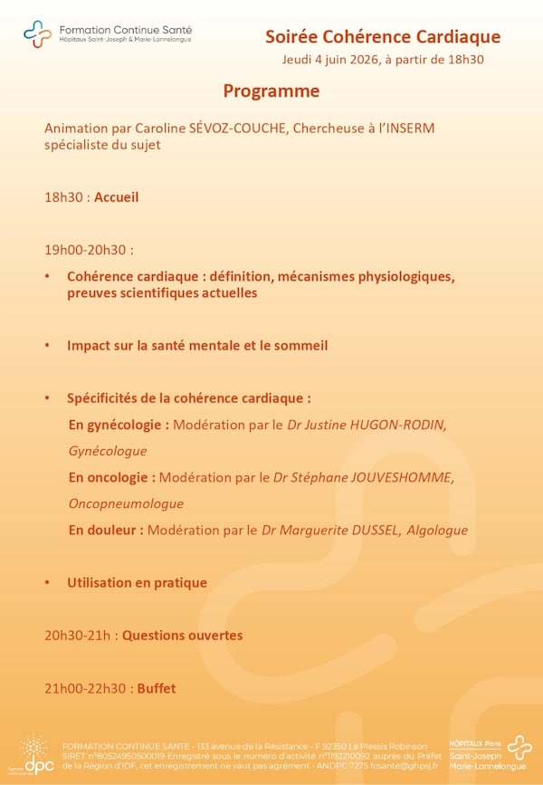 Soirée Cohérence cardiaque
